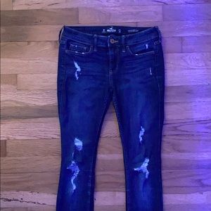 Hollister Ripped Blue Jeans